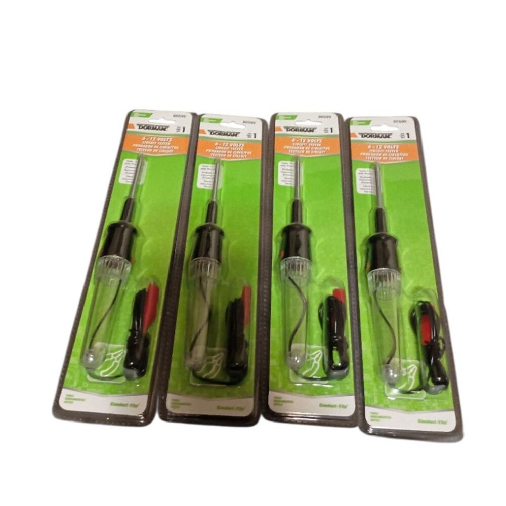 Dorman 86599 6-12 Volts Economy Electrical Circuit Tester Light Tool Lot Of 4